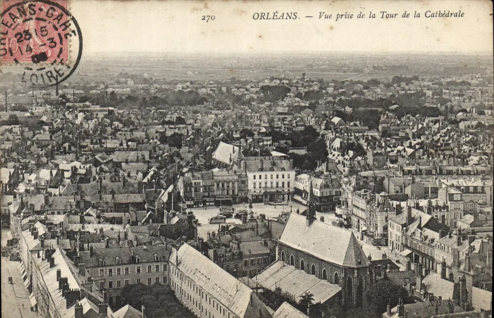 Orléans — Ansicht vom Turm der Kathedrale — unbekannter Verleger, Nr. 270 - Vorderseite