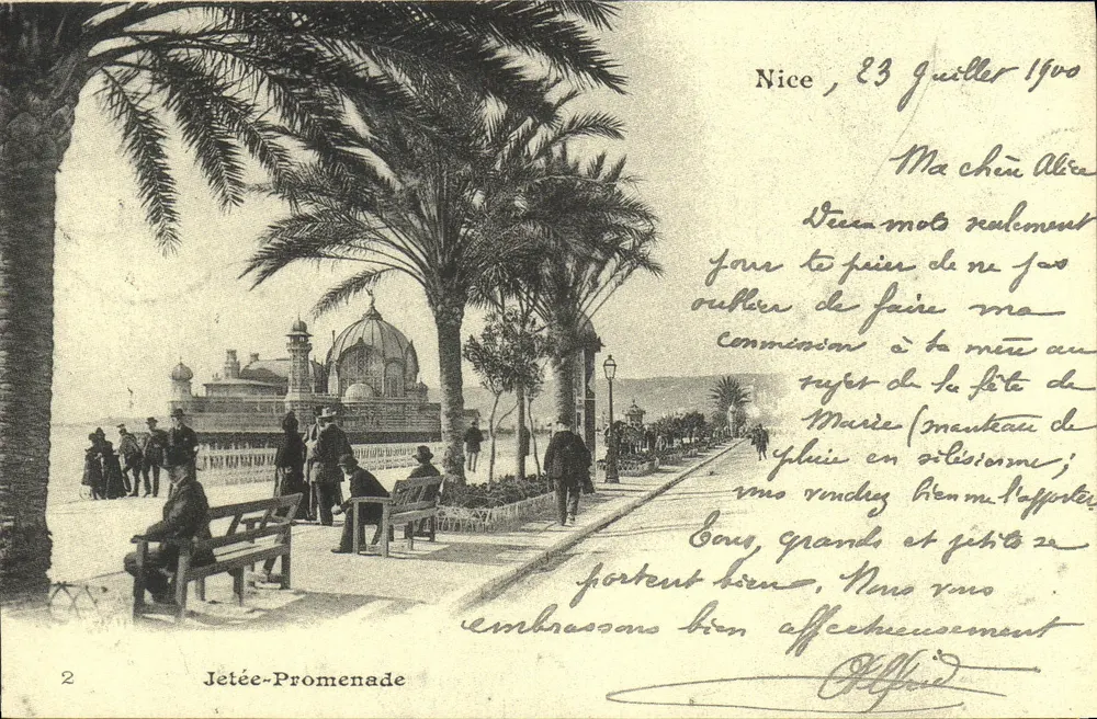 Jettée-Promenade — Nice — Editor: L'Aurore, Nice - Frente