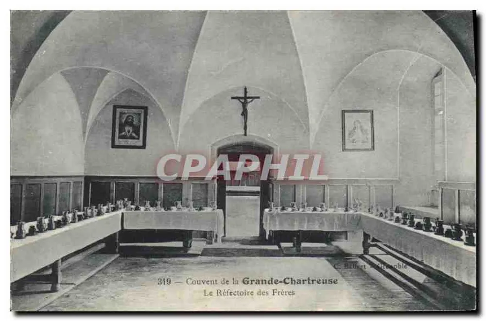 Kloster der Grande-Chartreuse — Das Refektorium der Brüder — C. Bélert, Grenoble - Vorderseite