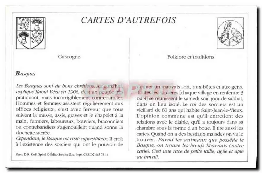 Bayonne — Carroça Béarnesa — LL. 118 - Verso
