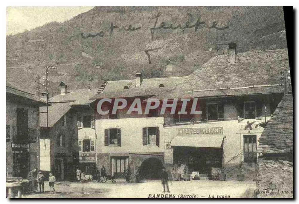 Randens (Savoie) — A praça — Gliché L. Langon - Frente