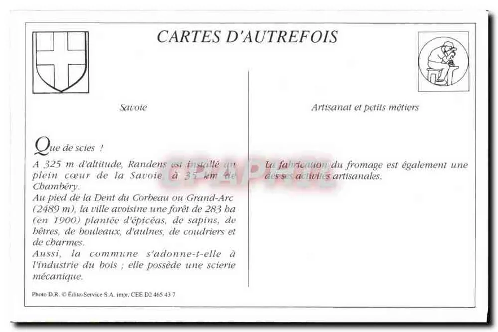 Randens (Savoie) — A praça — Gliché L. Langon - Verso