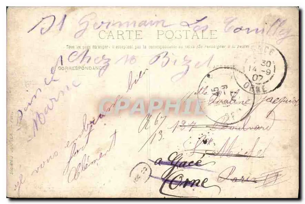 Le Paracé - Vue du village — éditeur inconnu, n° de série non visible - Verso