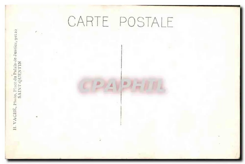 Retrato de um jovem — estúdio — H. VACHÈ, Saint-Quentin - Verso