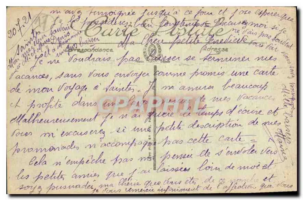 Saintes — Allée des Souptrs — LL. — Selecta - Verso