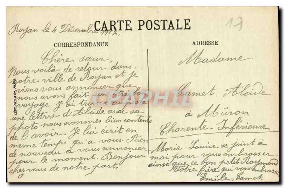 Meschers — As Grutas — LL. — N° 193 - Verso