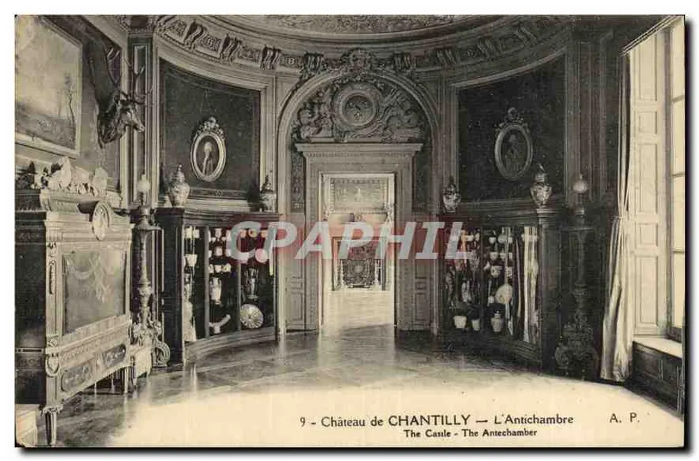 Castelo de Chantilly — A Antecâmara — A.P. n°9 - Frente
