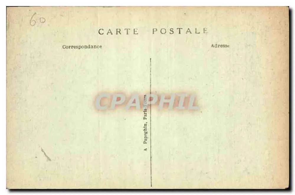 Castelo de Chantilly — A Antecâmara — A.P. n°9 - Verso