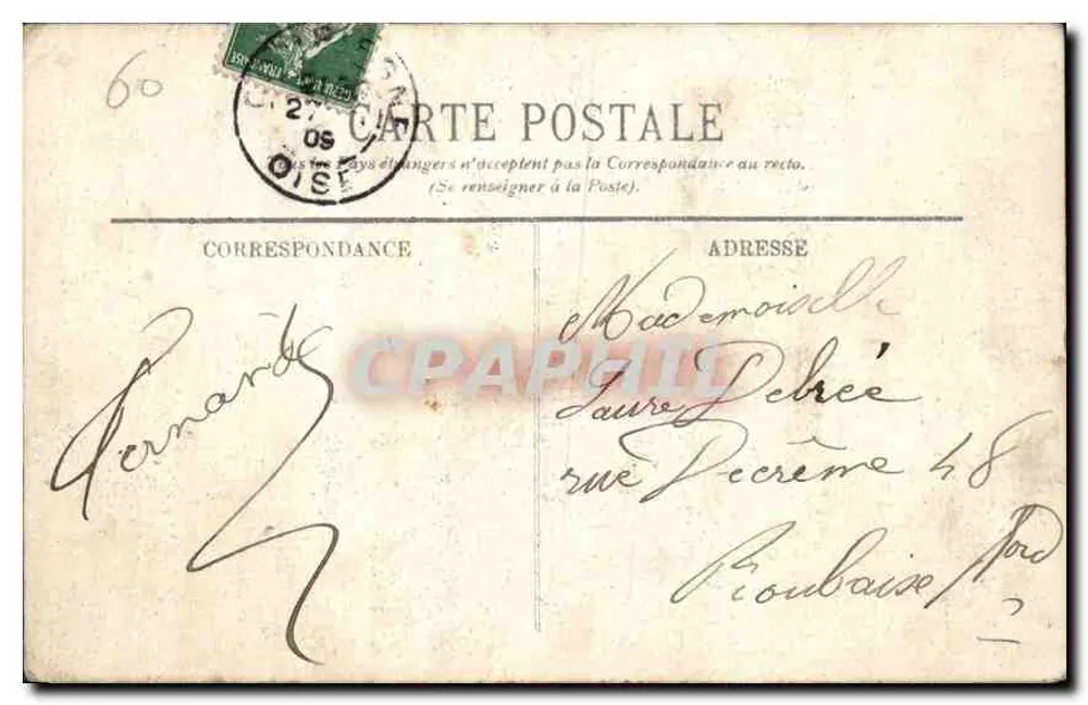 Pierrefonds — O Castelo — O Sino — L.L. — n°50 - Verso