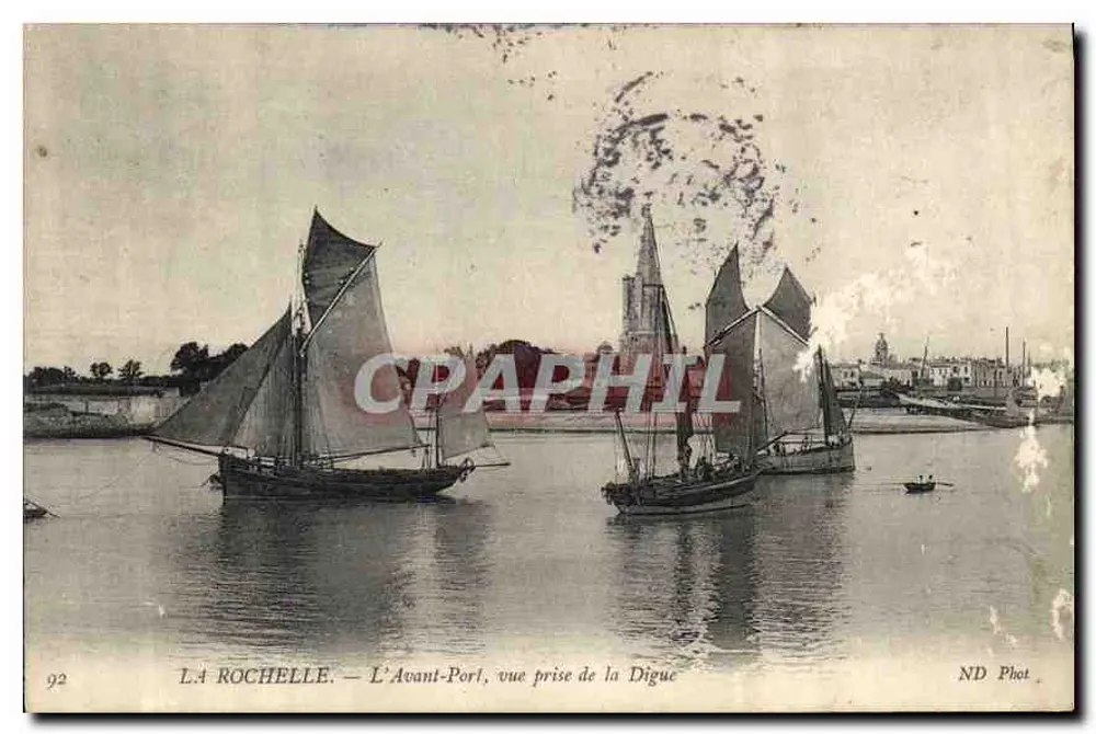 La Rochelle — L'Avant-Port, Ansicht vom Digue — ND Phot - Vorderseite