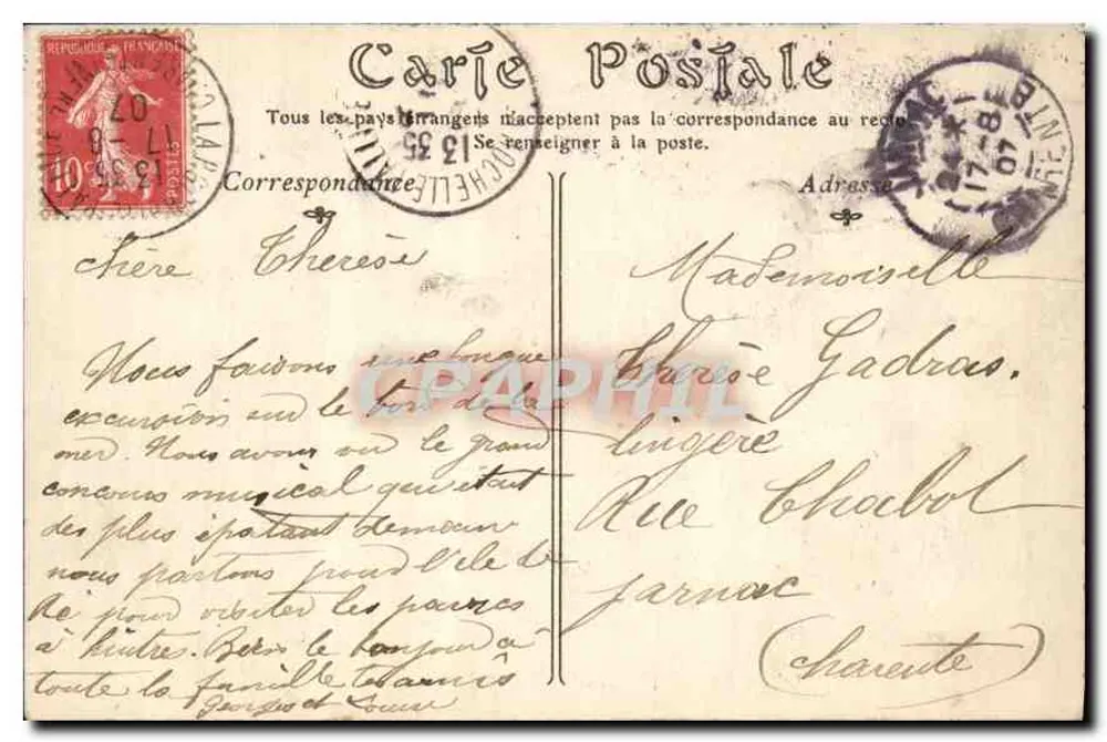 La Rochelle — L'Avant-Port, Ansicht vom Digue — ND Phot - Rückseite