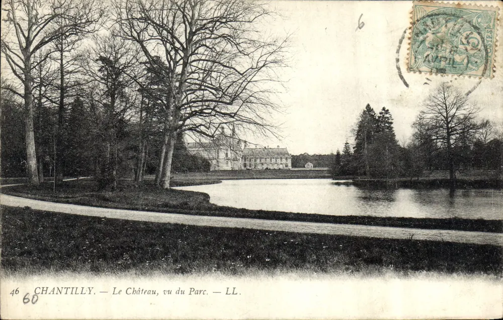 Chantilly — O Castelo visto do Parque — LL. — n°46 - Frente