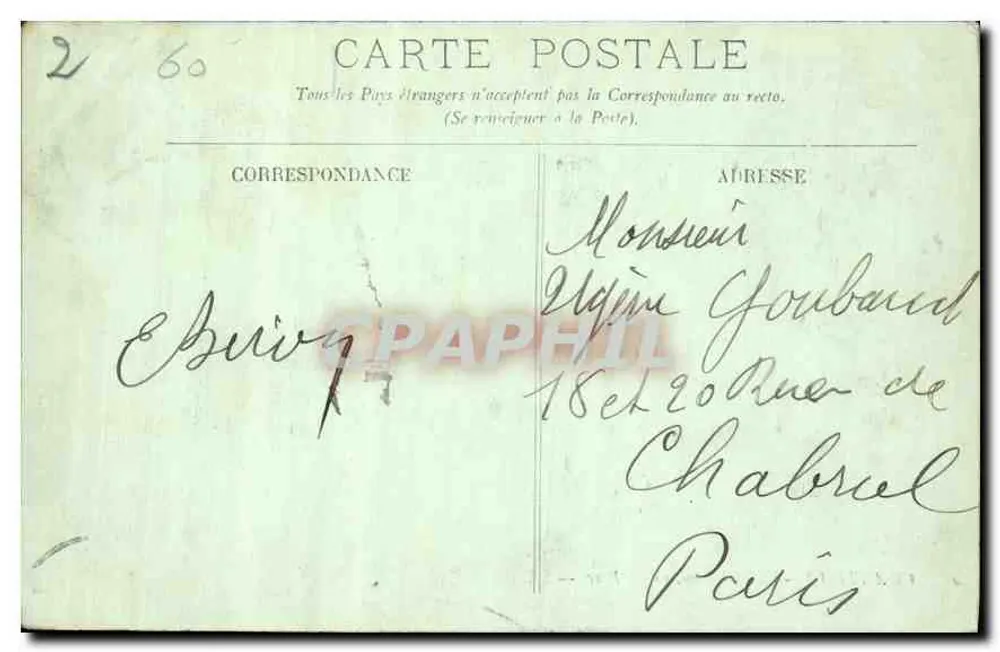 Chantilly — O Castelo visto do Parque — LL. — n°46 - Verso