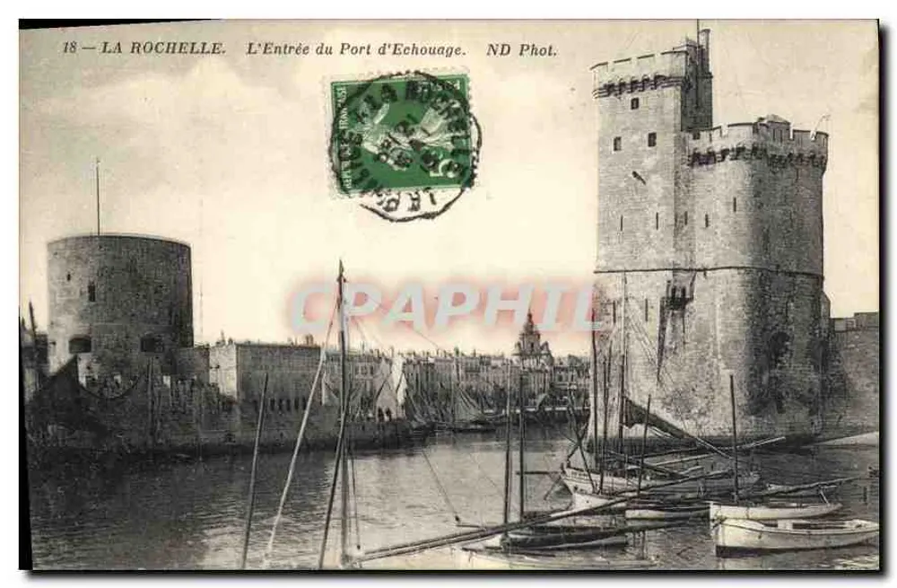 La Rochelle — Der Eingang zum Hafen — ND Phot. - Vorderseite