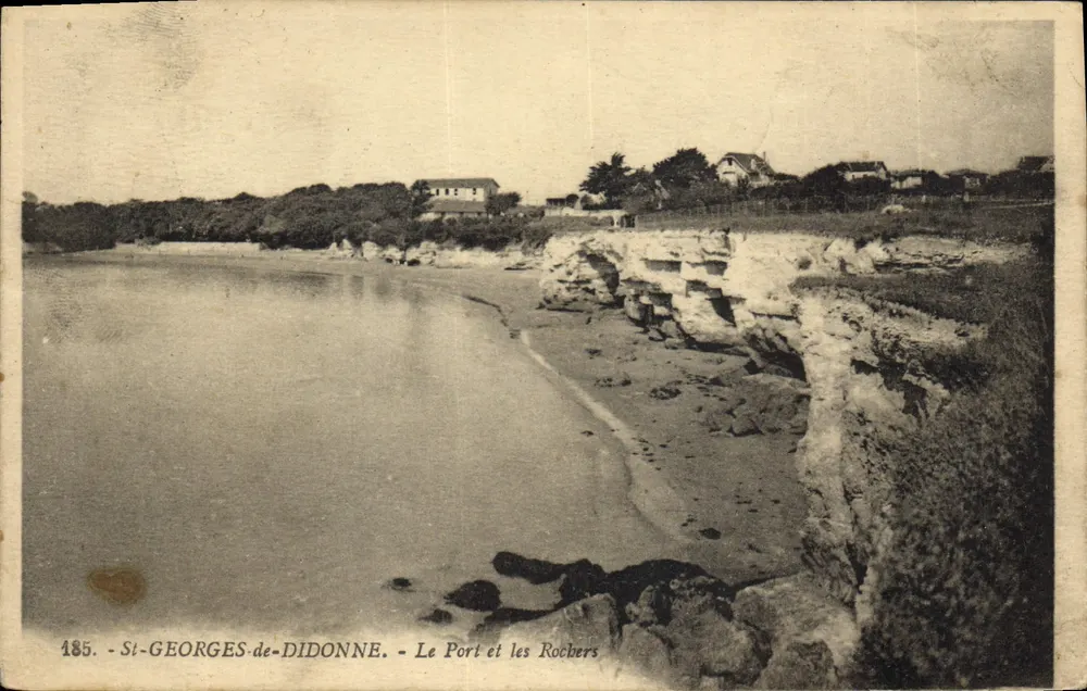 St-Georges-de-Didonne — Der Hafen und die Felsen — Verleger unbekannt, Nr. 185 - Vorderseite