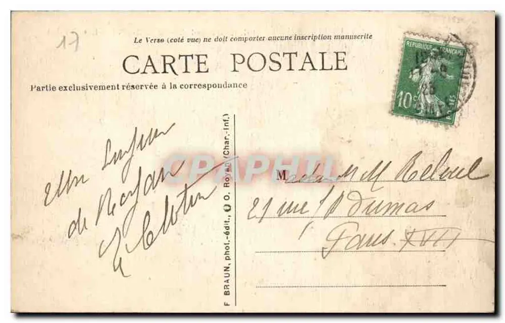 Meschers — As Grutas — Charente-Inférieure — n°397 - Verso