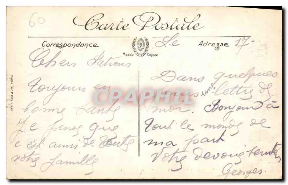 Pierrefonds — O Castelo (lado norte) — N.G. - Verso