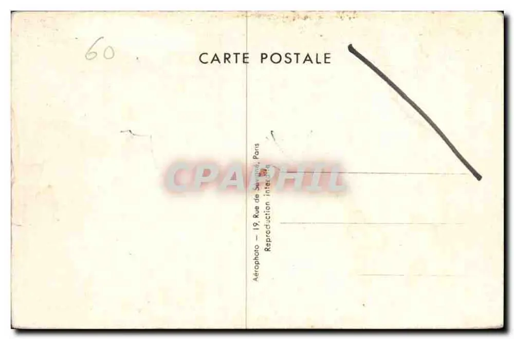 Castelo de Pierrefonds — Salão de Recepção — Aérophto, Paris - Verso