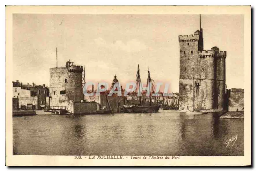 La Rochelle — Türme am Hafenportal — Sibby, n°100 - Vorderseite