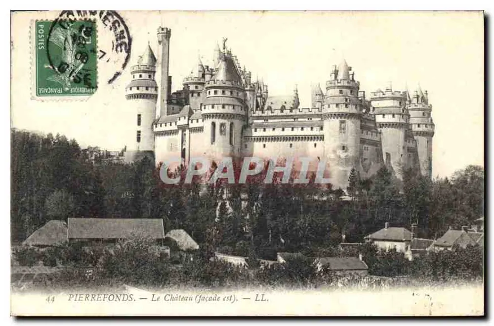 Pierrefonds — O Castelo (fachada leste) — LL. - Frente