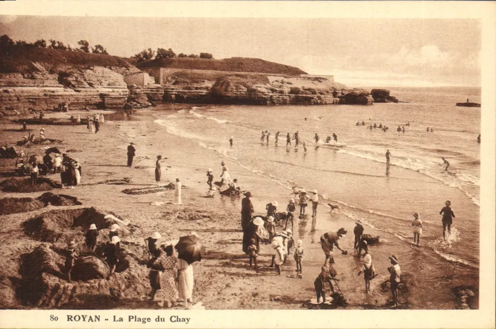 Royan - A Praia do Chay — editor desconhecido, n° 80 - Frente