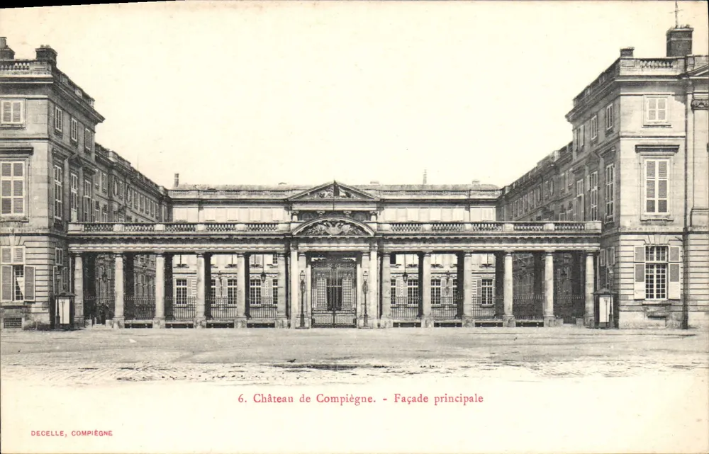 Castelo de Compiègne — Fachada principal — Decelle, Compiègne, n°6 - Frente