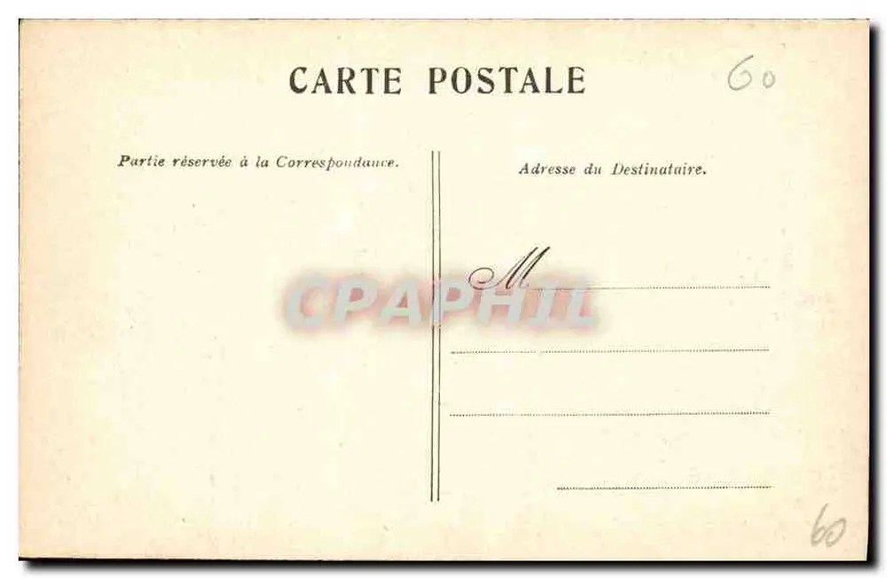 Chantilly. — O Castelo. — A LA MENAGERE PARIS - Verso