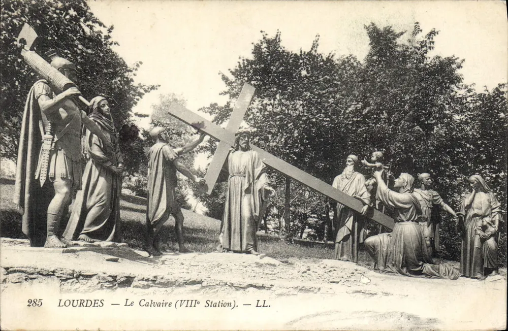 Lourdes — O Calvário (VIIIª Estação) — LL. — n° 285 - Frente