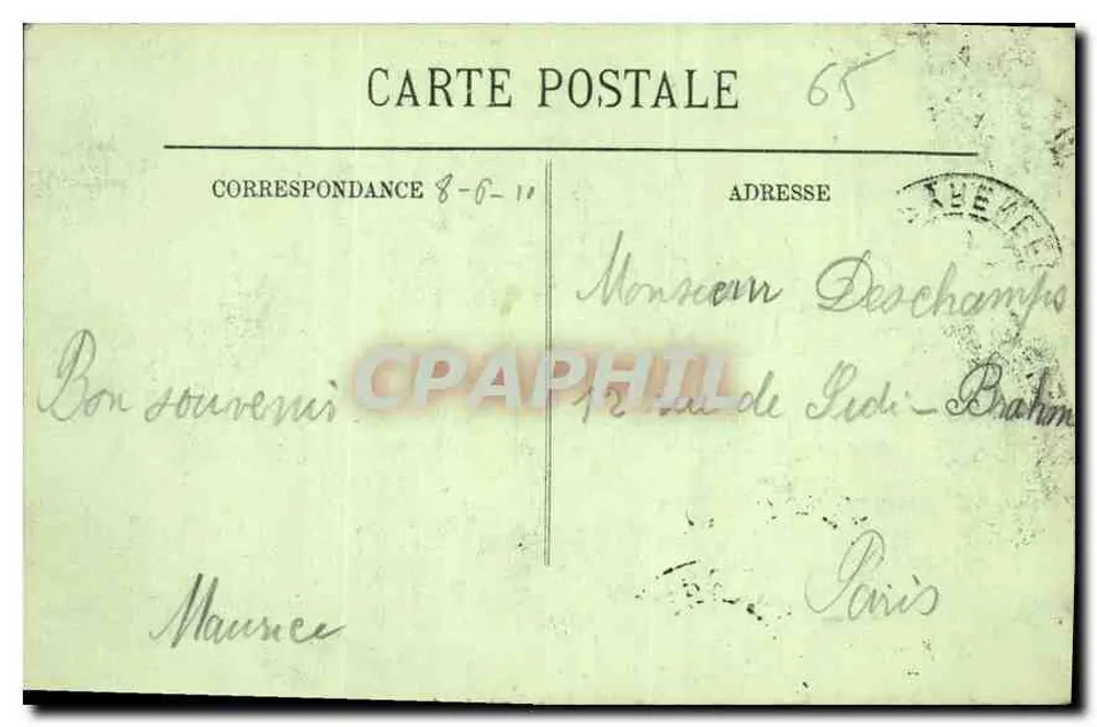 Lourdes — O Calvário (1ª Estação) — LL, n° 101 - Verso