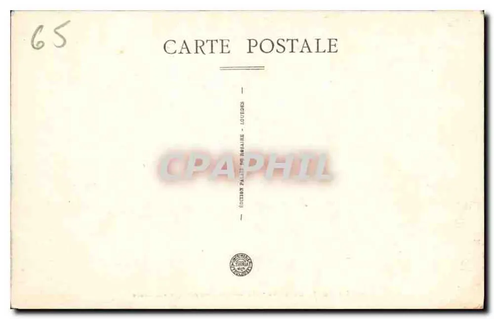 Die Route von Gavarnie — Panoramablick auf Gédre — Verlag Palat-Périgalaine, Lourdes - Rückseite
