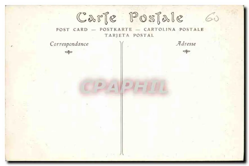 Castelo de Chantilly — Vista tomada a leste — ND Phot. - Verso