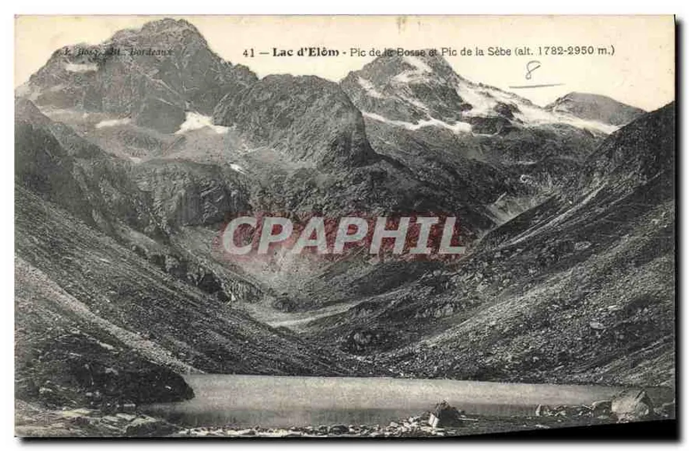 See Elém - Pic de la Bosse & Pic de la Sèbe (Höhe 1782-2950 m.) — L'Hoëy, Mt. Bordanne - Vorderseite