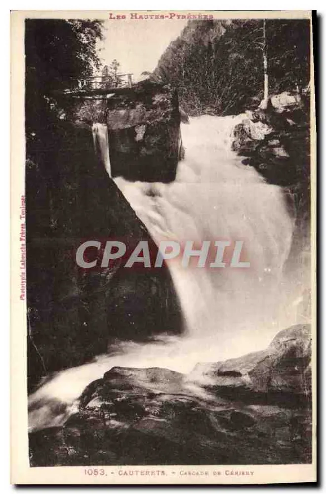 Cauterets — Cascata de Canihey — Fototipia Labouché Frères Toulouse - Frente
