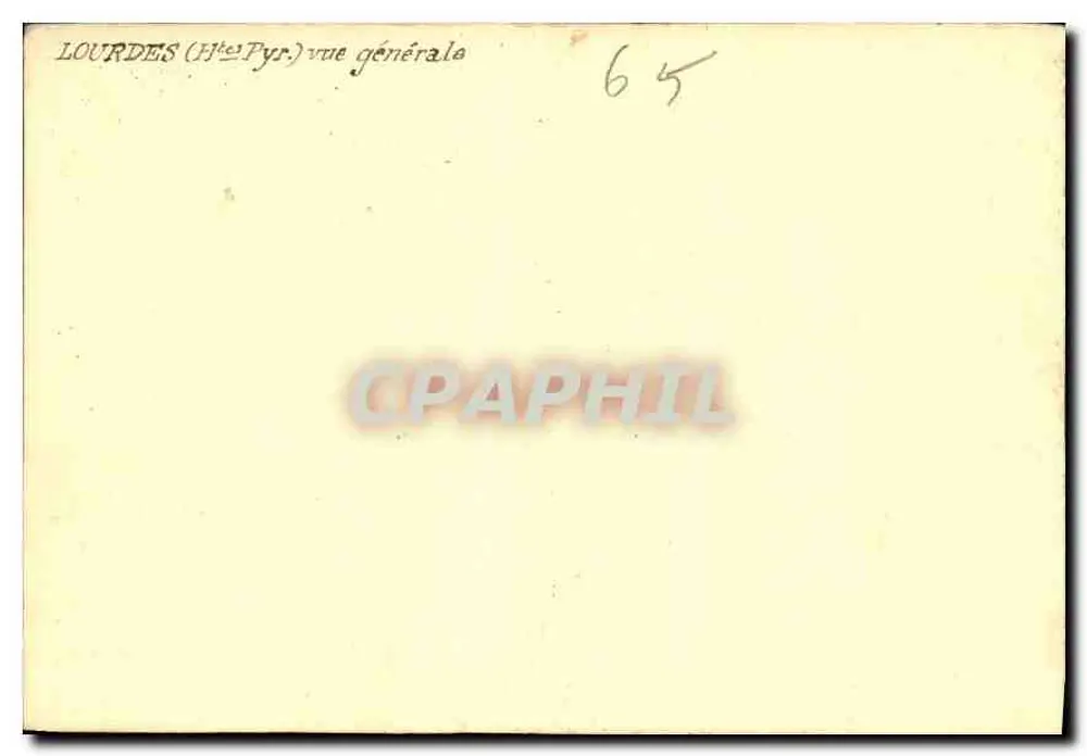 Lourdes (Hautes-Pyrénées) — vista geral — n°65 - Verso