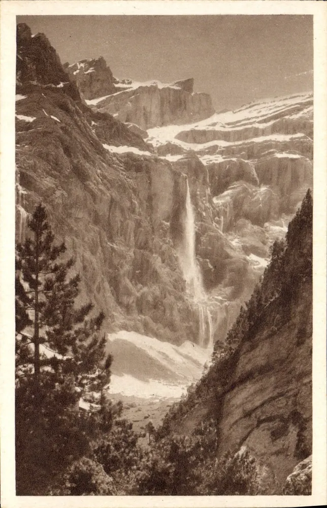 Gavarnie — A Grande Cascata — Edição Photo-Ournault-Lourdes - Frente