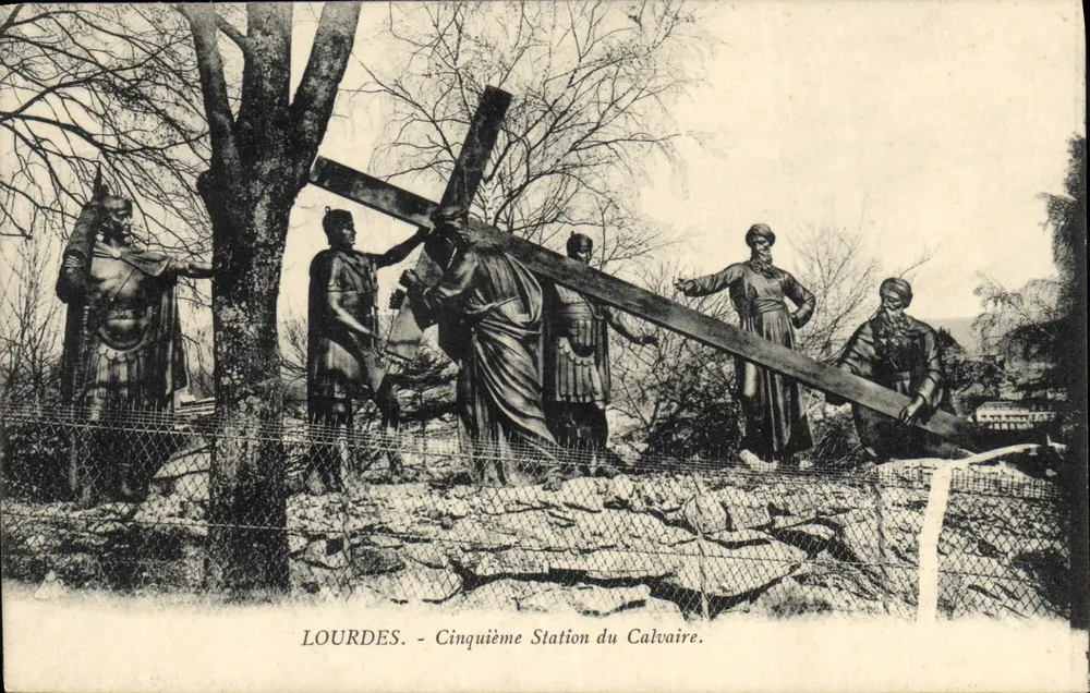 Lourdes - Fünfte Station des Kreuzwegs — Edition F. Viron - Vorderseite