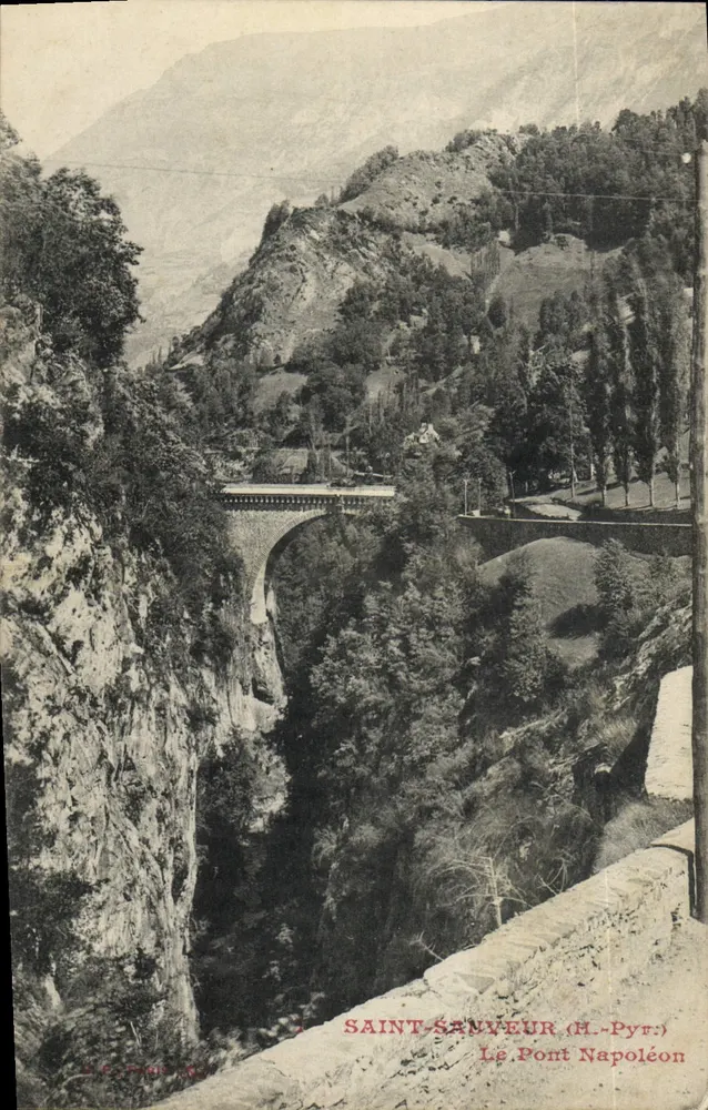 Saint-Sauveur (H.-Pyt.) — Le Pont Napoléon — Verlag H. P. (Paris) - Vorderseite