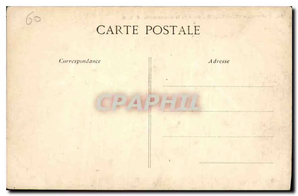 Castelo de CHANTILLY — Cour da Capitaineria — C. L. C. - Verso