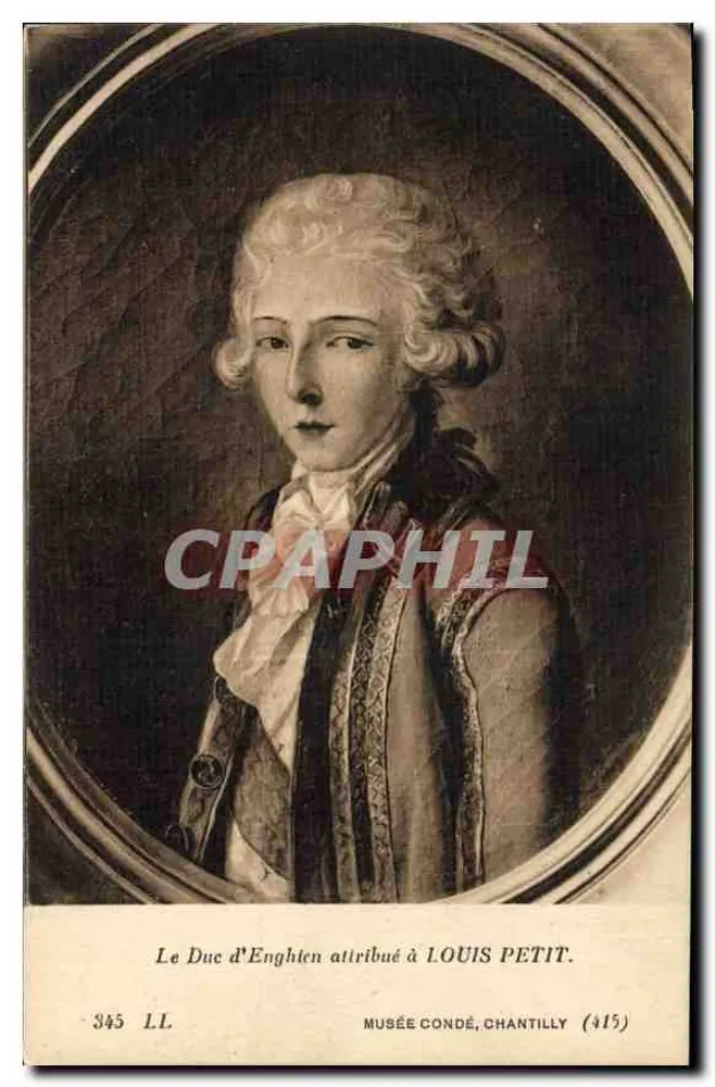 Der Herzog von Enghien zugeschrieben LOUIS PETIT — Musée Condé, Chantilly — n° 345 LL - Vorderseite