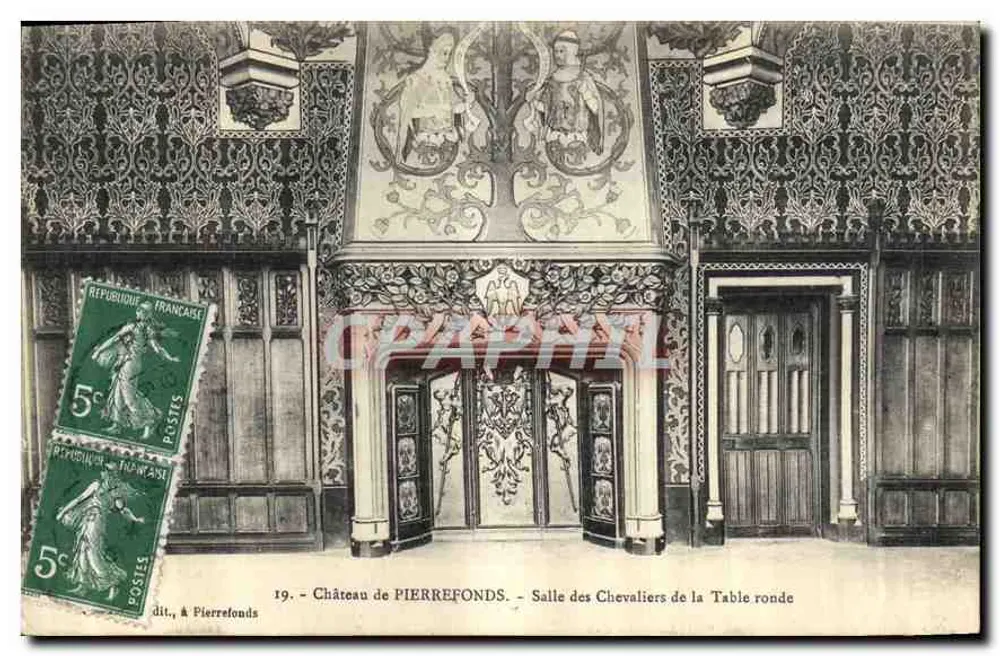 Schloss PIERREFONDS — Saal der Ritter der Runde Tafel — Verleger nicht sichtbar, Seriennummer 19 - Vorderseite
