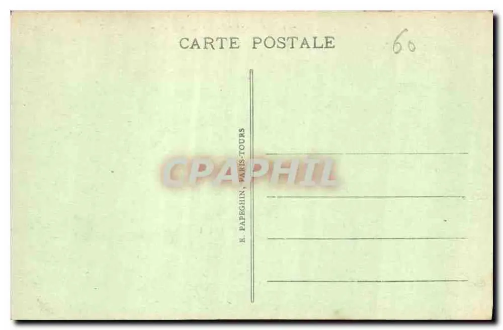 Castelo de Chantilly — Lado Norte — A. P. - Verso