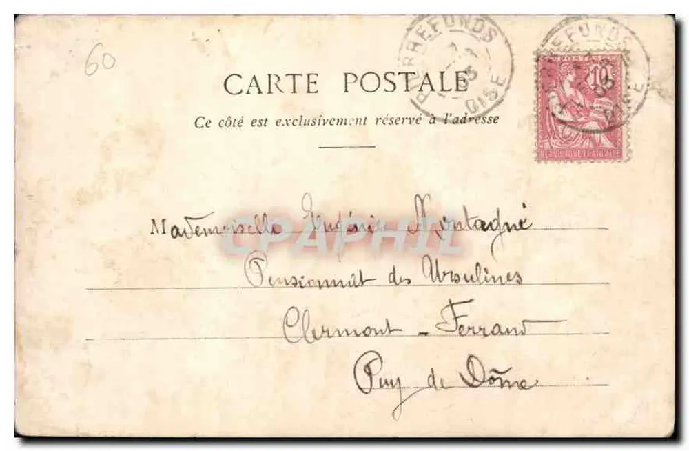 Pierrefonds - O Castelo (1ª vista) — Dossin, Compiegne - Verso