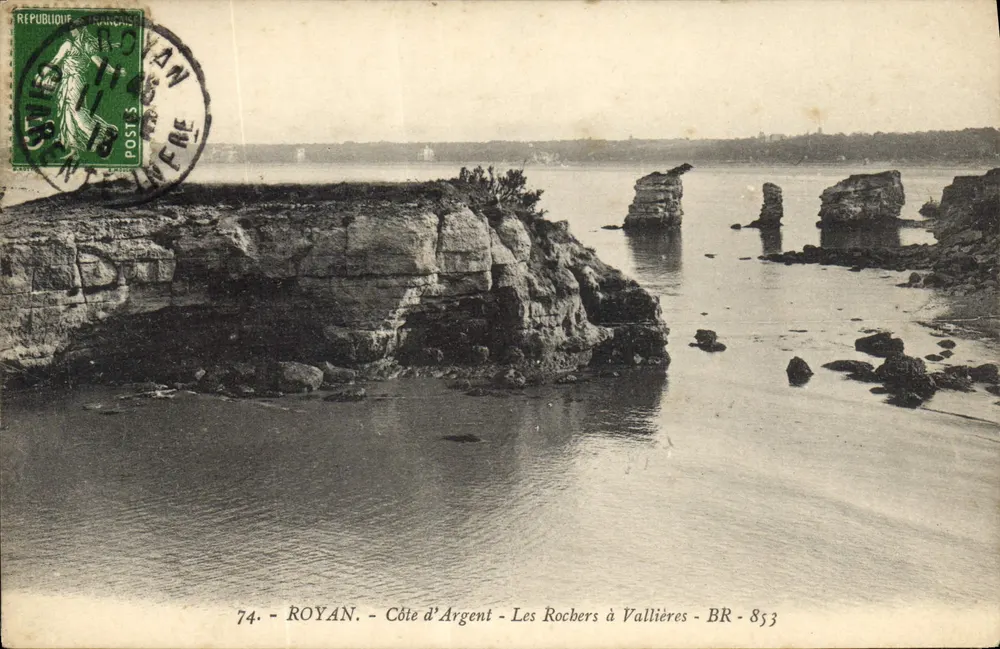 Royan - Côte d'Argent - Die Felsen bei Vallières - BR - 853 - Vorderseite