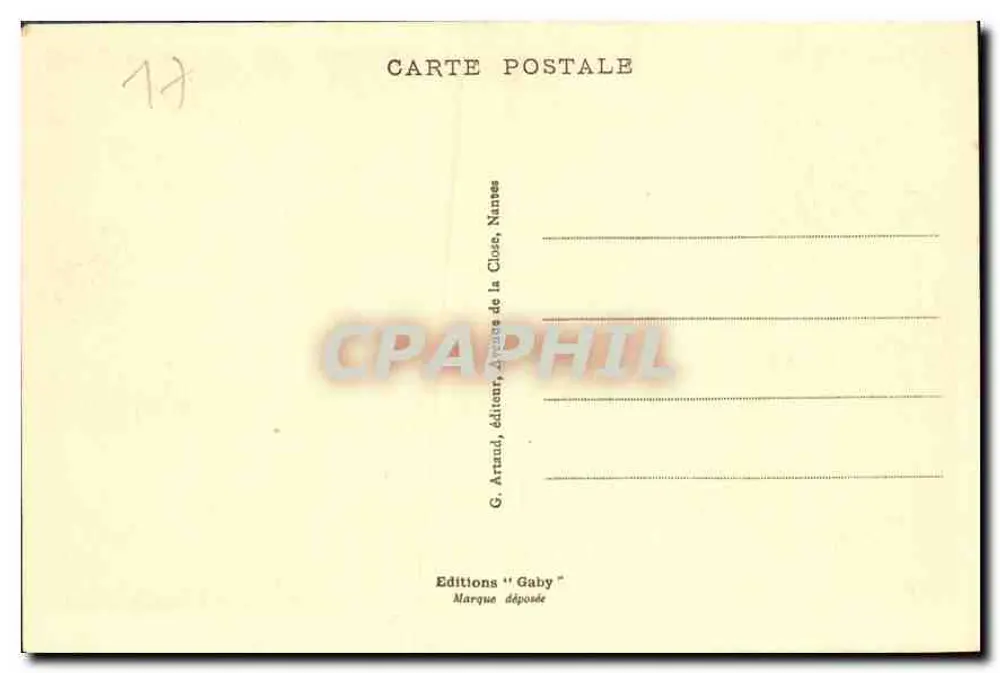 La Rochelle — Innenhof des Rathauses — Gaby, Nr. 91 - Rückseite