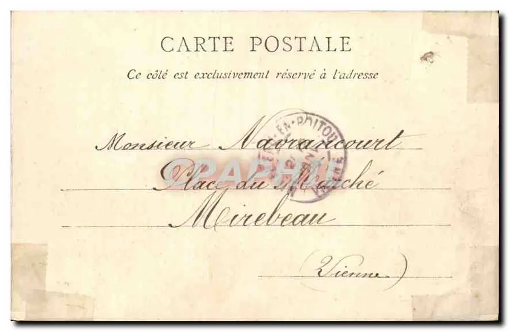 Royan: Ansicht des Saut de la Folle in Vallières — Sammlung Lucie, Nr. 60 - Rückseite