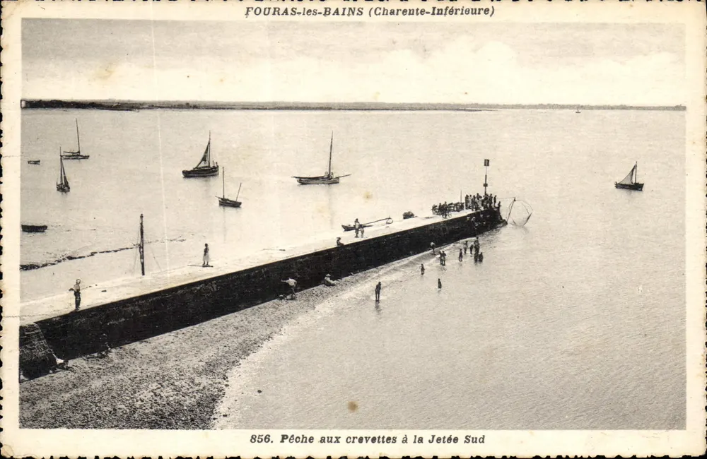 Fouras-les-Bains (Charente-Inférieure) — Blick auf den Shrimpfang am Südufer — P. Dupont, Verlag Nr. 856 - Vorderseite