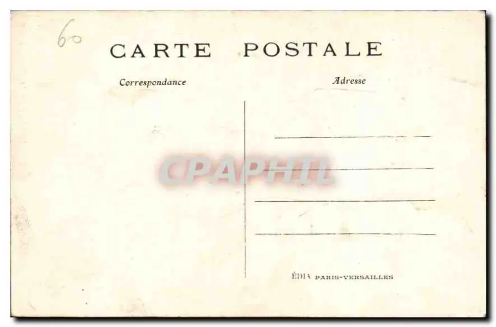 Castelo de CHANTILLY — Interior da Capela — Editado por ÉDIA PARIS-VERSAILLES, n°74 - Verso