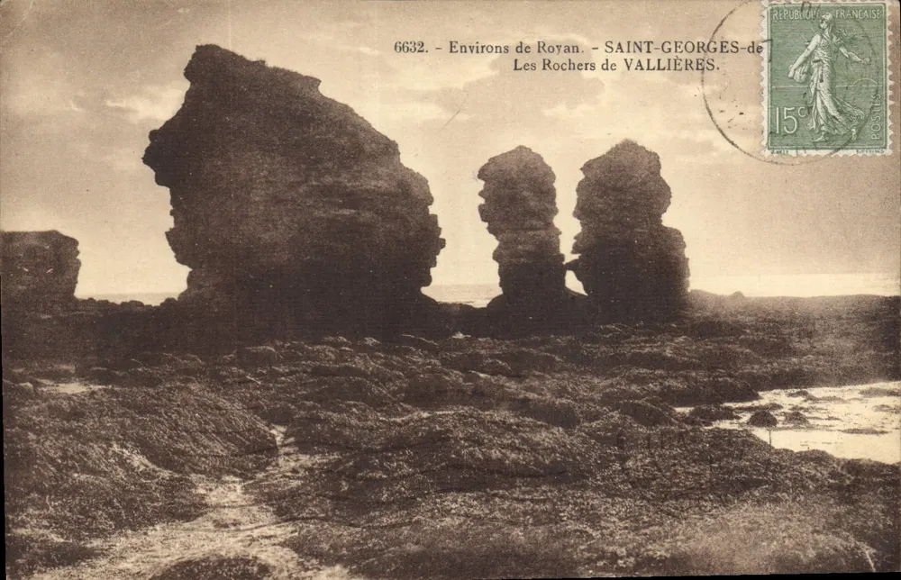 Les Rochers de Vallières — Umgebung von Royan — SAINT-GEORGES-de-VALLIÈRES — n° 6632 - Vorderseite