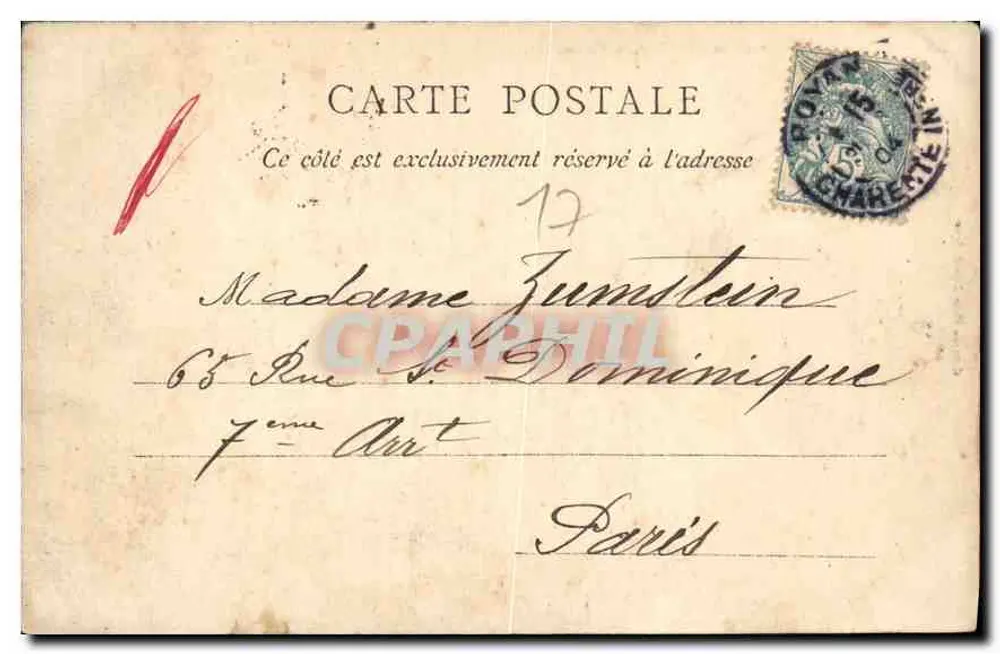 Royan — Fûtale de la Métairie, à Ponteilla — Verleger: Pierre Billard, Royan - Rückseite