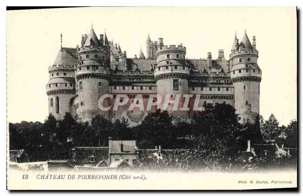 Castelo de Pierrefonds (Lado norte) — vista panorâmica — Fot. G. Duclos, Pierrefonds - Frente
